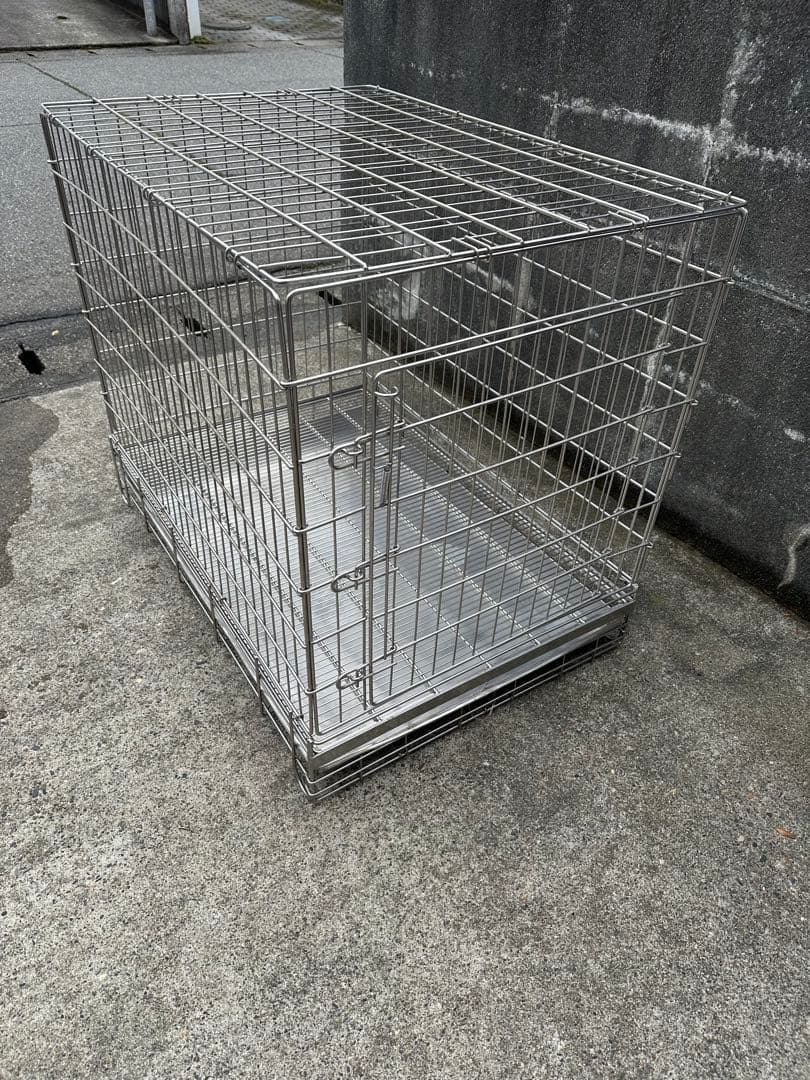 ハチコウ ステンレス製PRO-ケージペット用 犬用 ケージ　短面扉　市瀬　LL