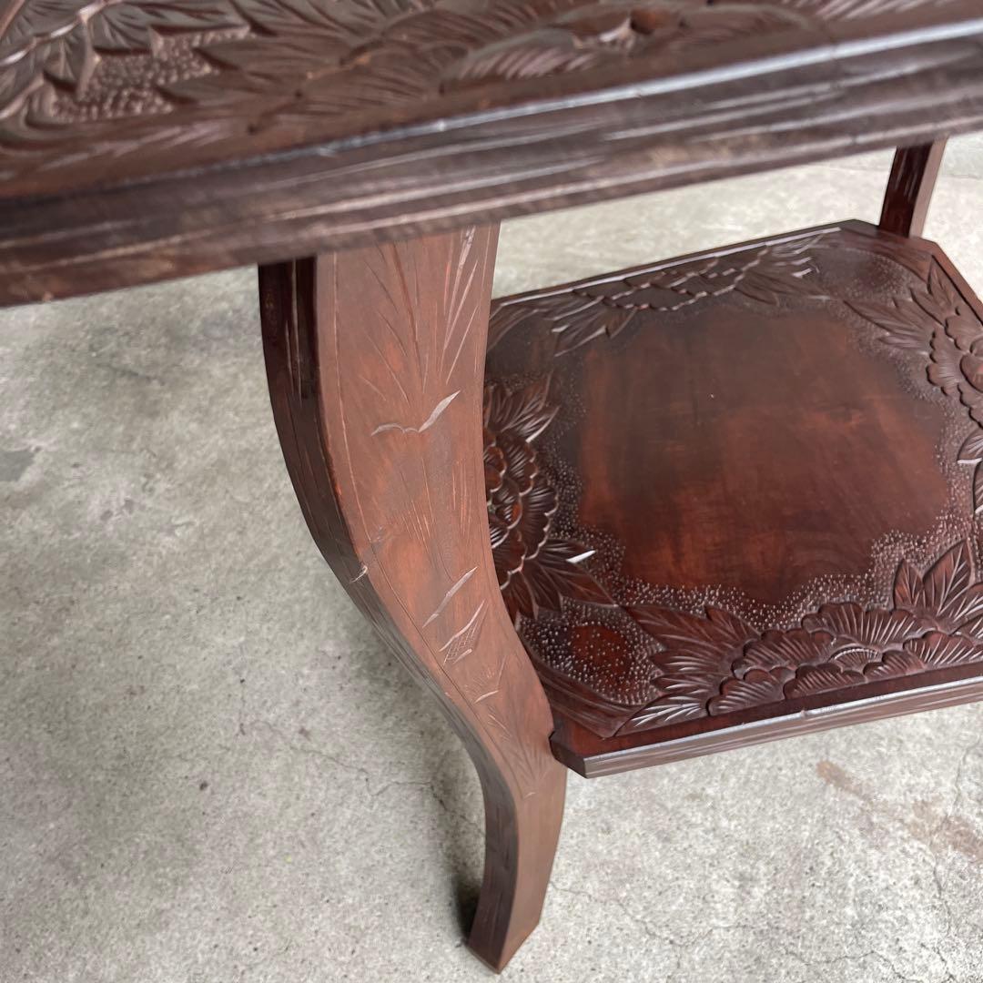 軽井沢彫り　1〜2人がけテーブル