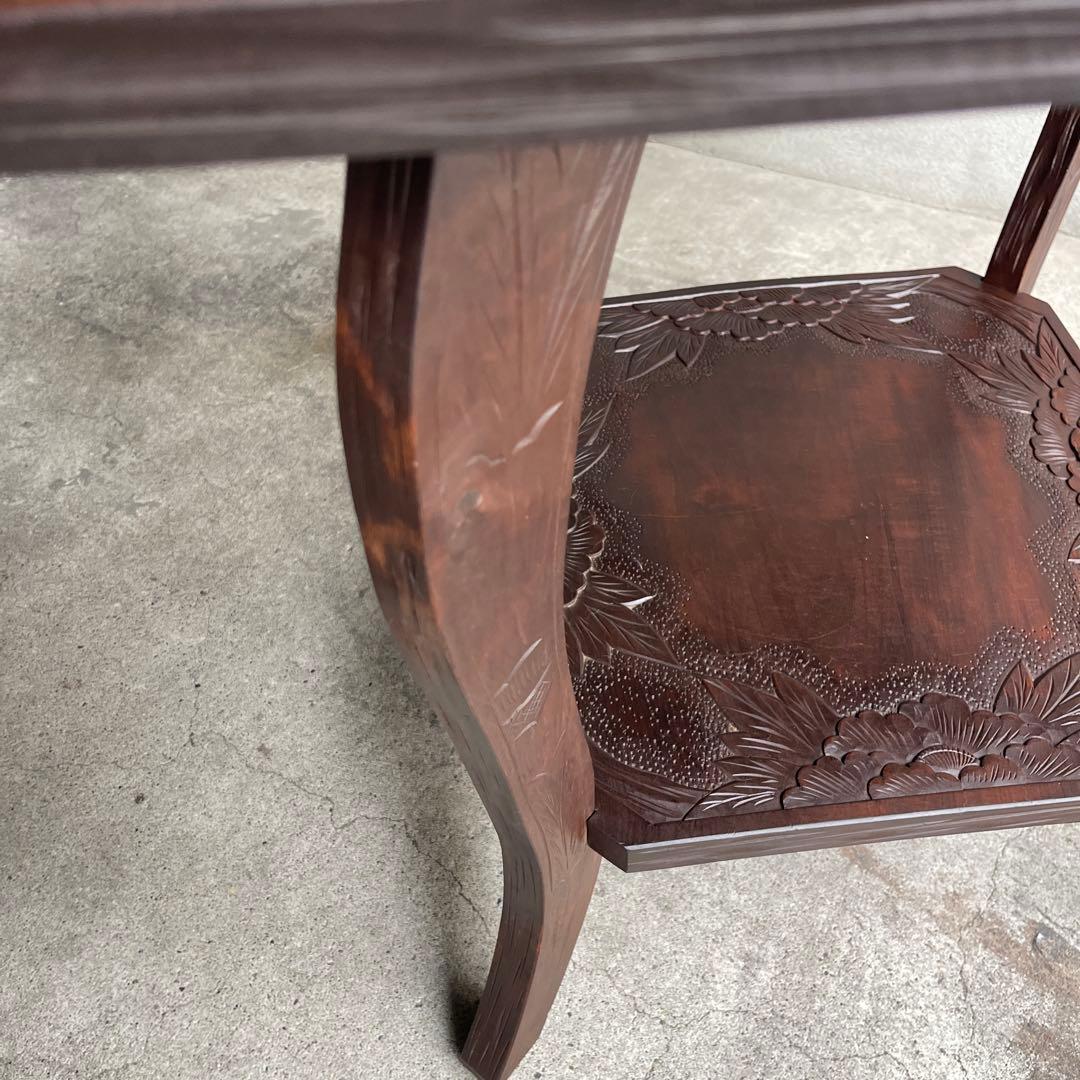 軽井沢彫り　1〜2人がけテーブル