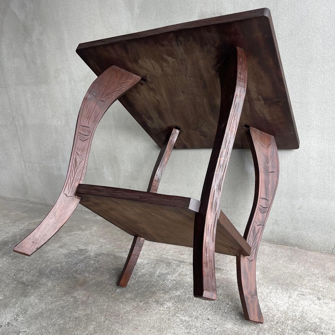 軽井沢彫り　1〜2人がけテーブル