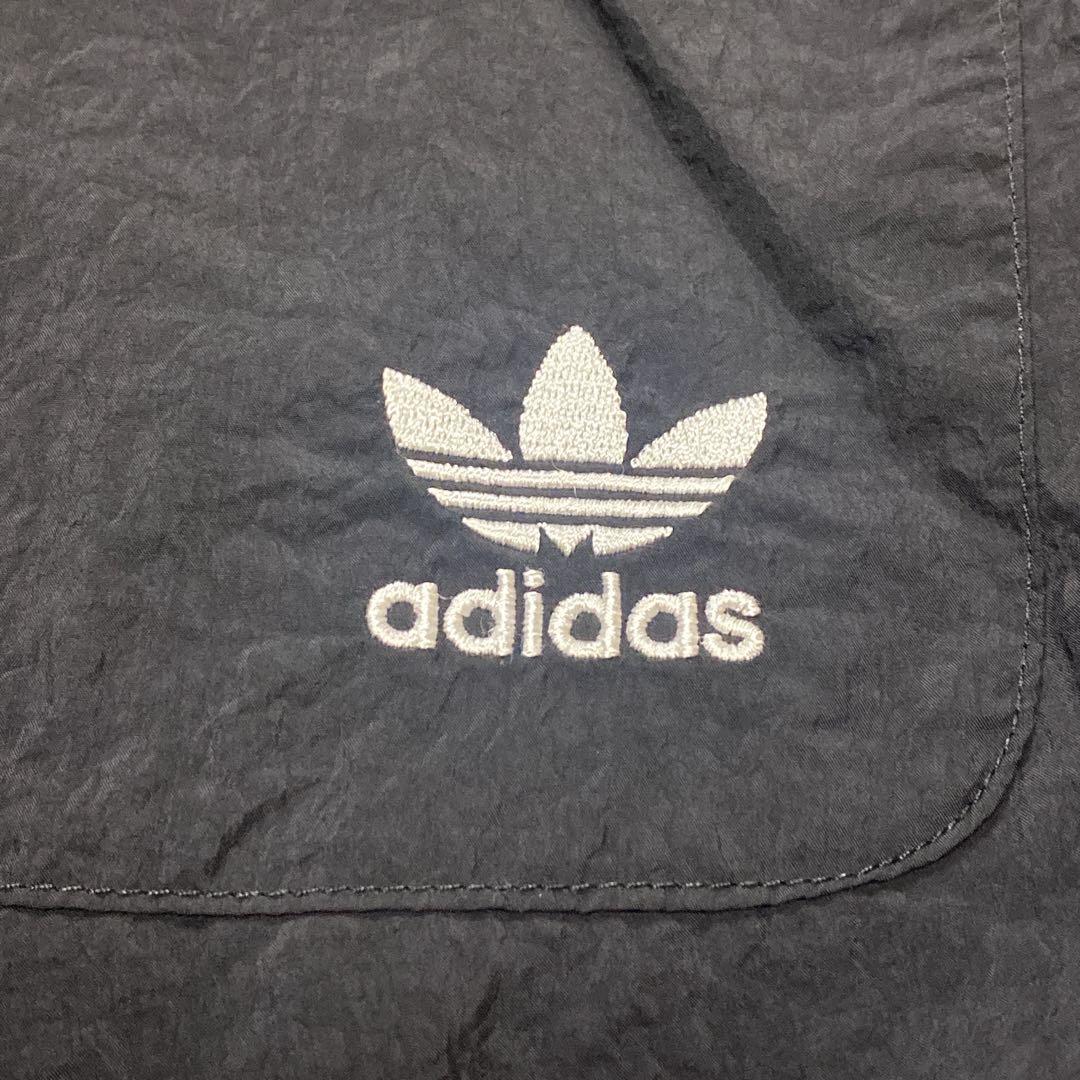 アディダス オリジナルス ビッグトレフォイル ナイロンセットアップ　黒（L）