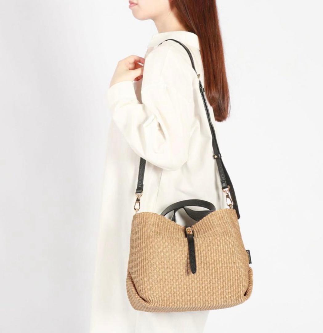 VIOLA D'ORO ヴィオラドーロ　ラフィア　サンドロ　ショルダーバッグ