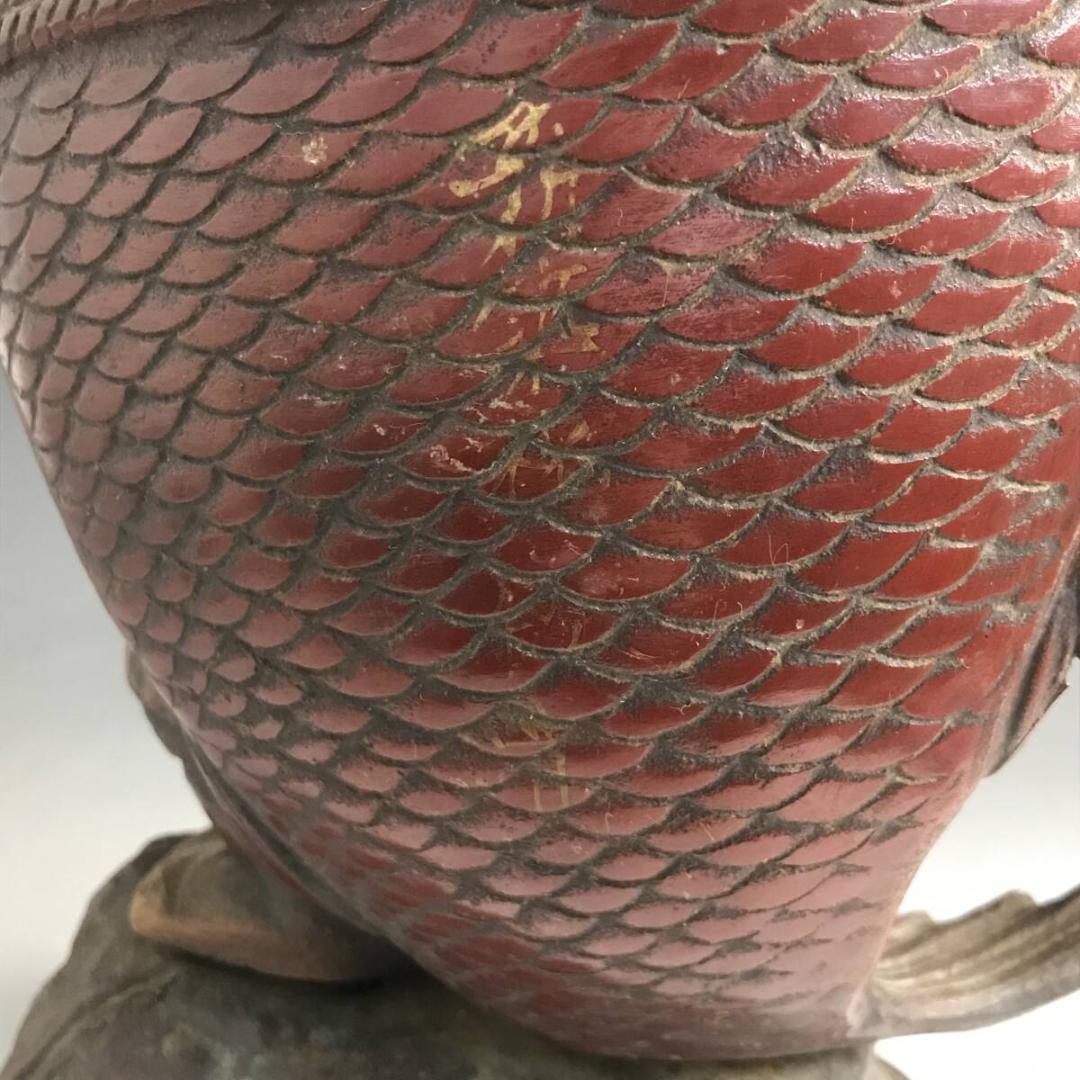 恵比須様と大鯛 七福神 置物 鉄製 7300g 恵比須 漁業神 鯛 えびす