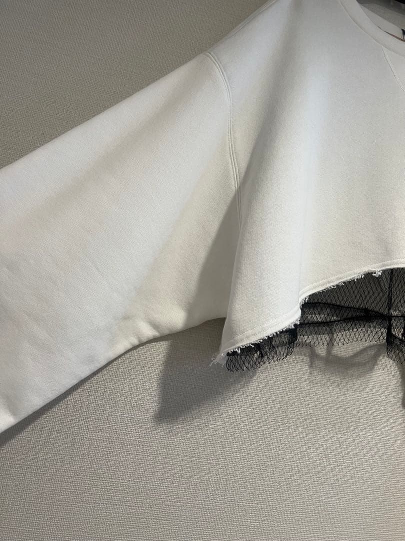 【最終大値下げ！】N°21 クロップドスウェット ホワイトM