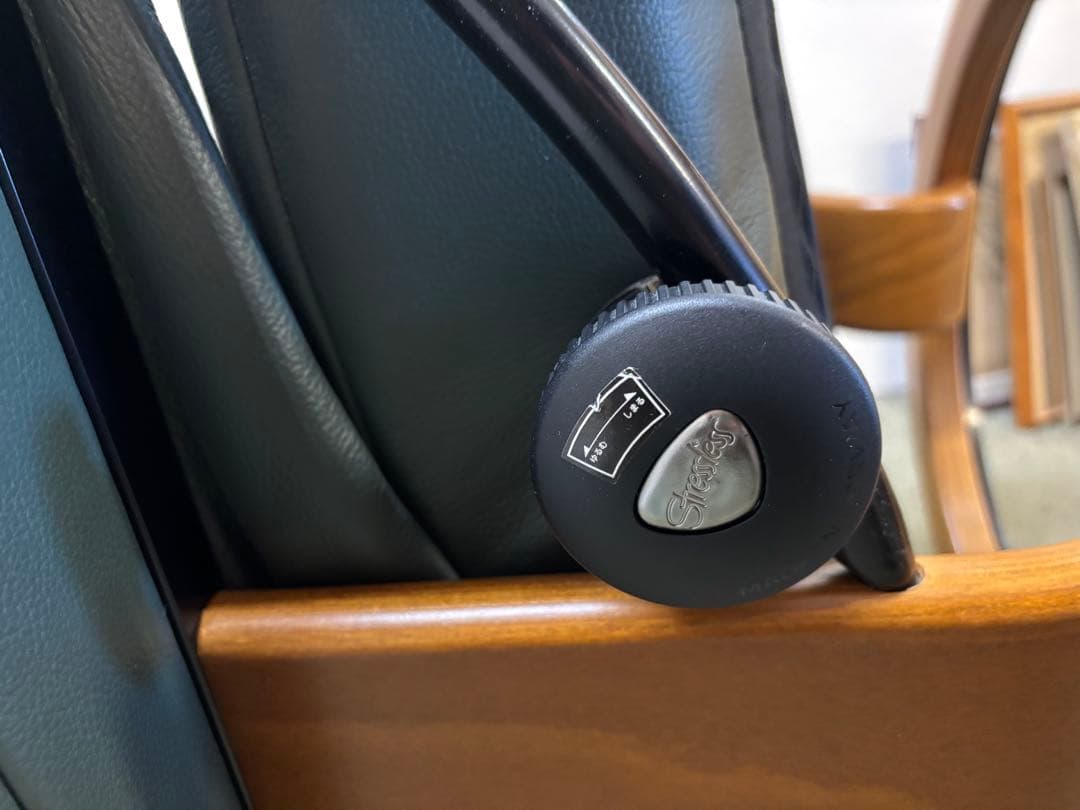 エコーネス　ストレスレスチェア　総本革　パーソナルチェア　オットマンなし