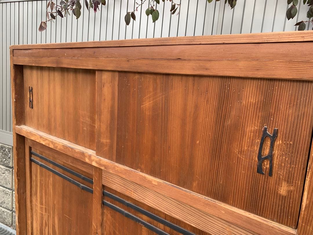 昭和　アンティーク　時代　茶棚　茶道　茶箪笥　箪笥　茶道具　飾り棚　棚　収納　和