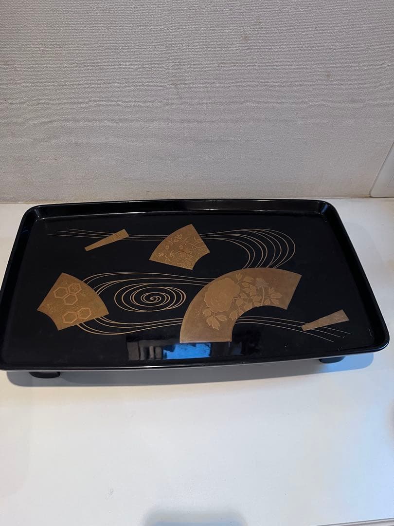 【未使用】輪島塗 蒔絵 三段重箱 お屠蘇 盃　酒器セット　中島忠平の作品