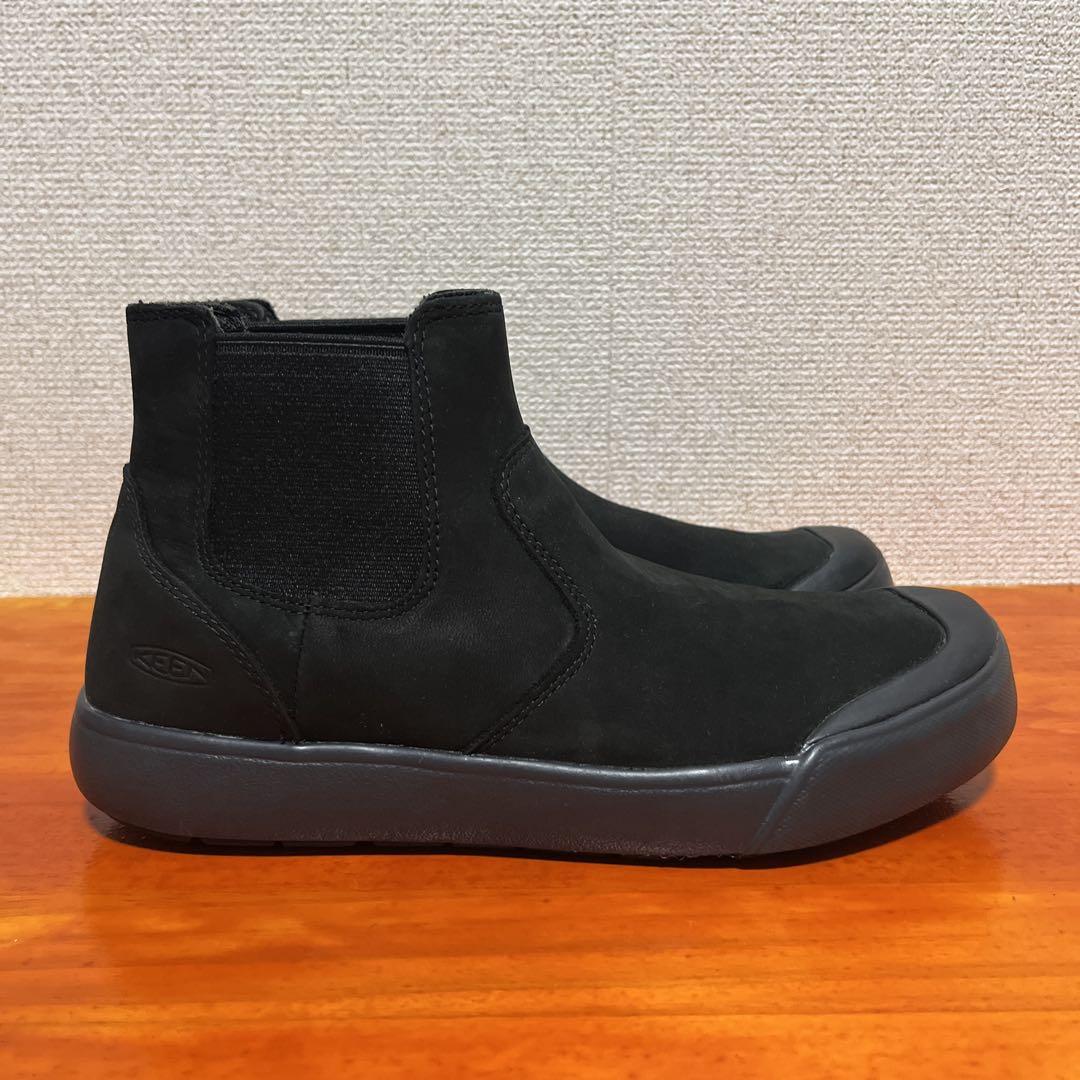 ❀美品 キーン エレナ サイドゴアブーツ 黒 ブラック 24cm ブーツ