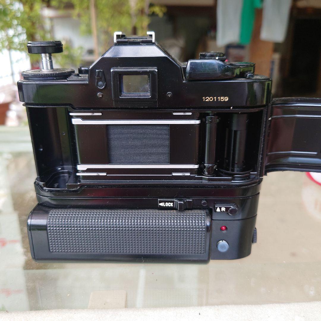 CanonA-1  フィルムカメラ　モータードライブ　シグマ16mmレンズ付き