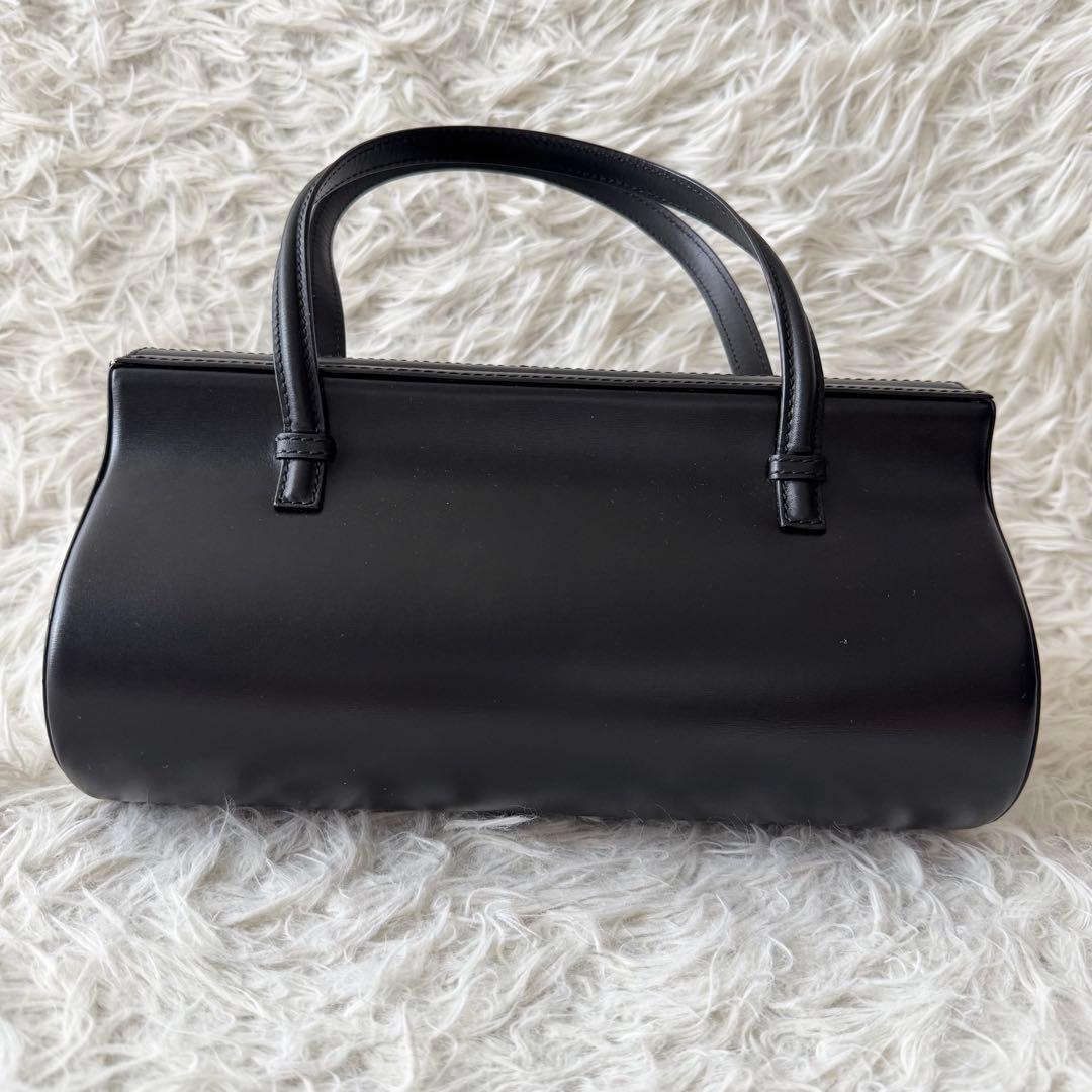 【ロエベ】フォーマル　ハンドバッグ　黒　シープスキン　冠婚葬祭　保存袋