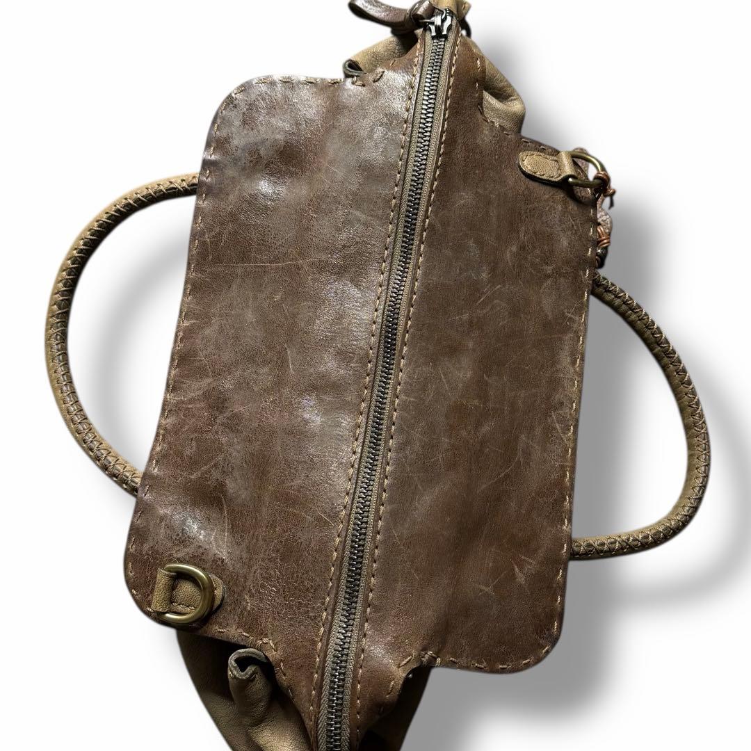 希少 HENRY BEGUELIN レザー 2WAY バッグ メンズ 大容量