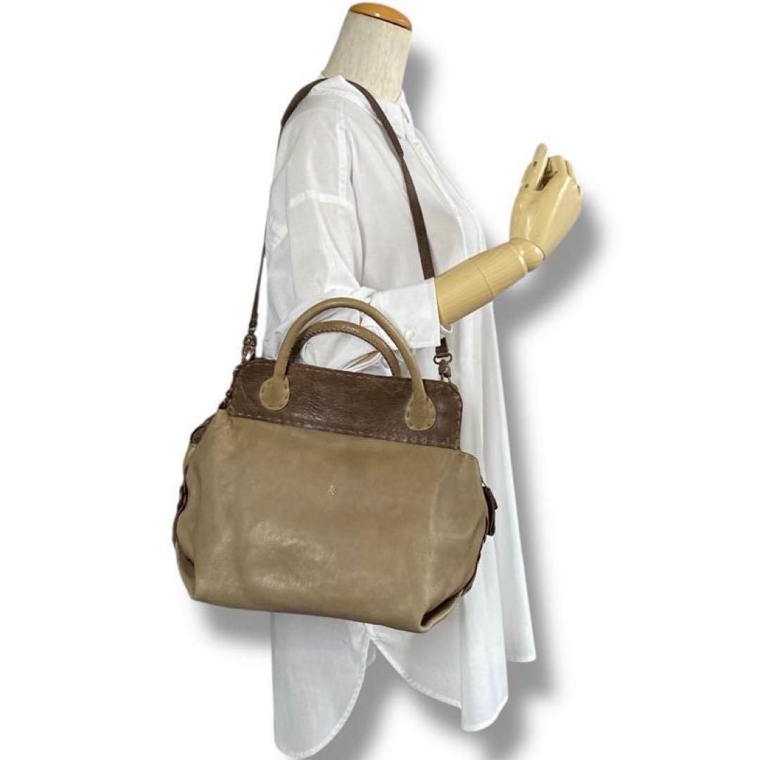 希少 HENRY BEGUELIN レザー 2WAY バッグ メンズ 大容量