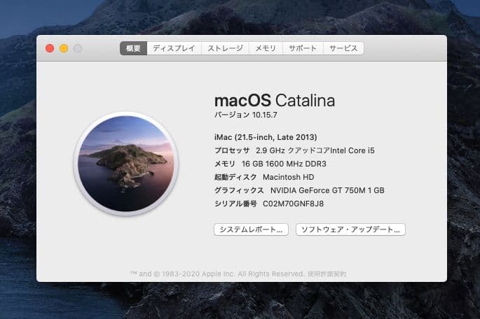 iMac 21.5インチ (Late 2013) 本体
