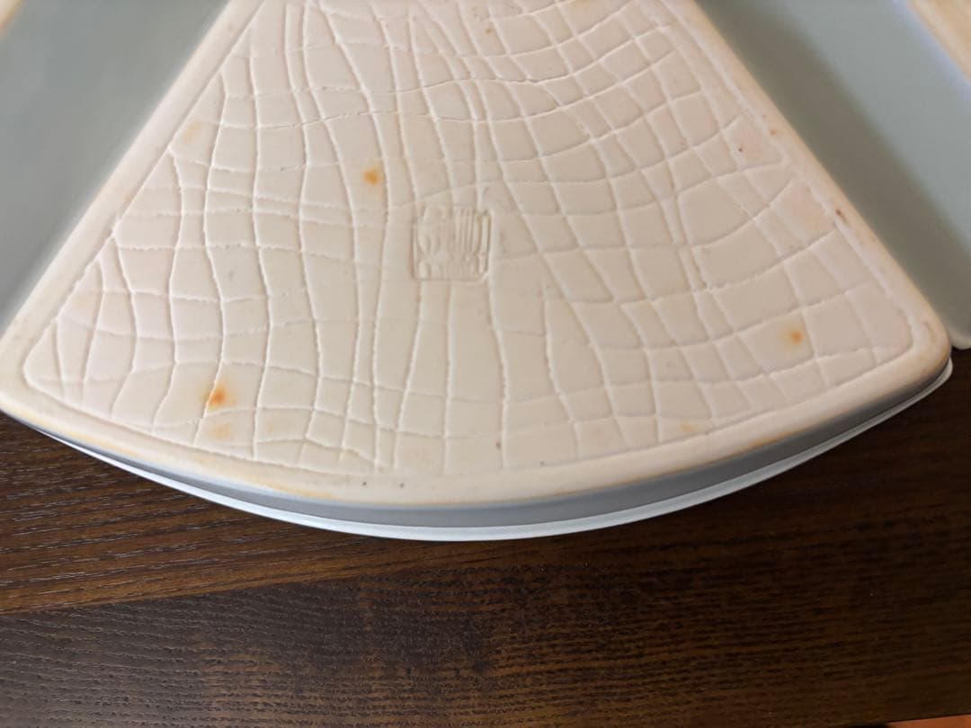 【値下げしました】有田焼　掛ノ谷釜　回転台付き仕切り皿 直径約30cm