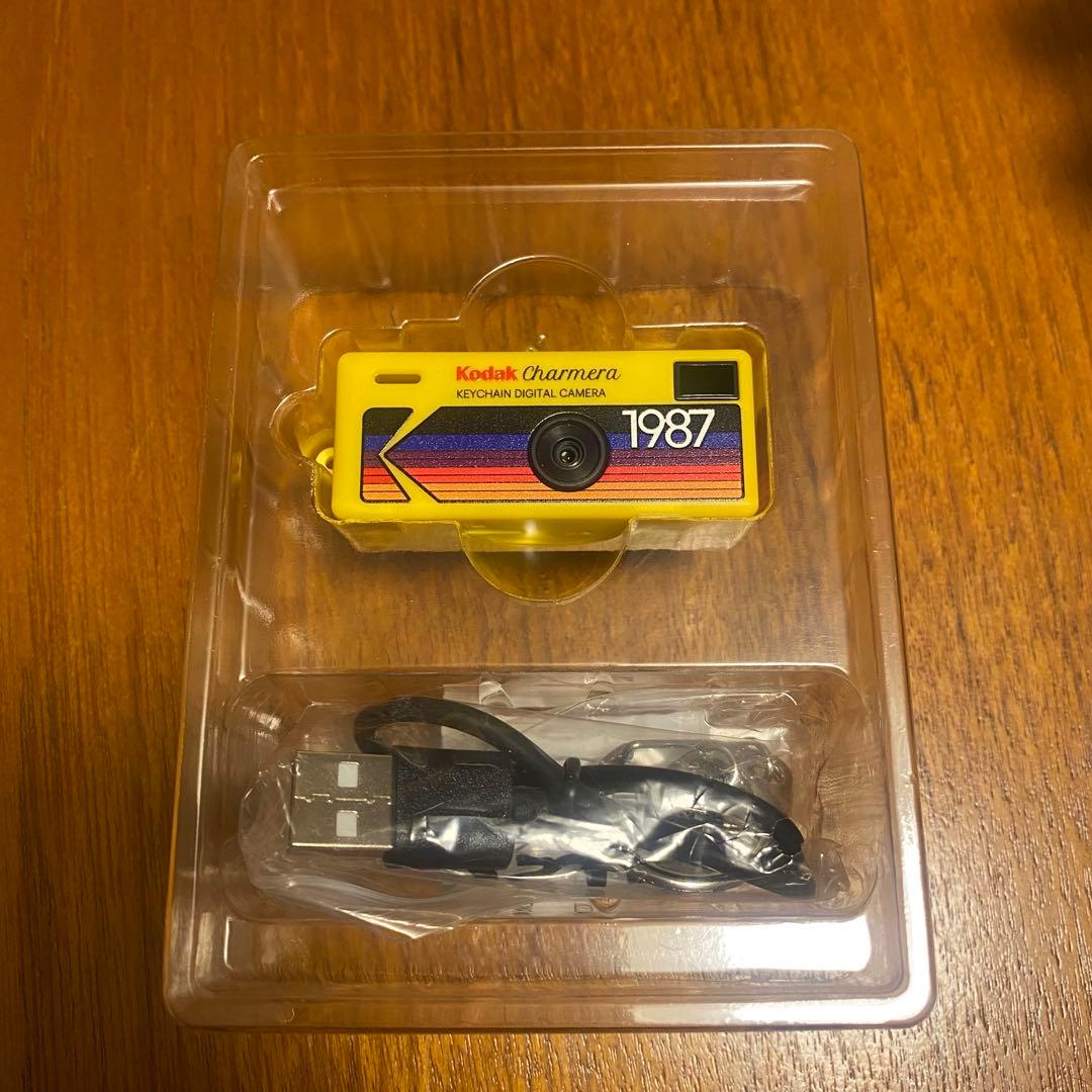 未使用品 イエロー Kodak Charmera チャメラ キーホルダーデジカメ