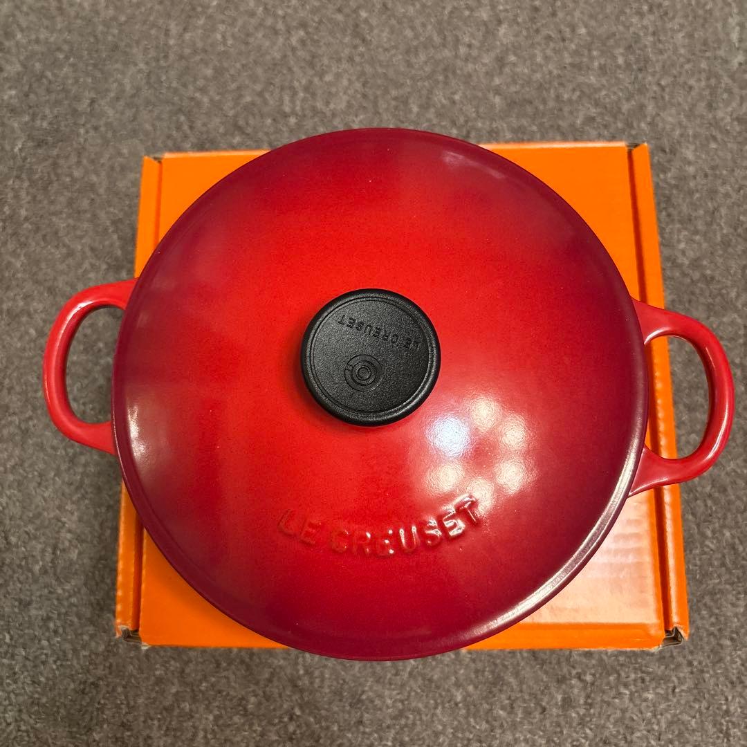 LE CREUSETルクルーゼ チェリーレッド　マルミット18センチ　　美品