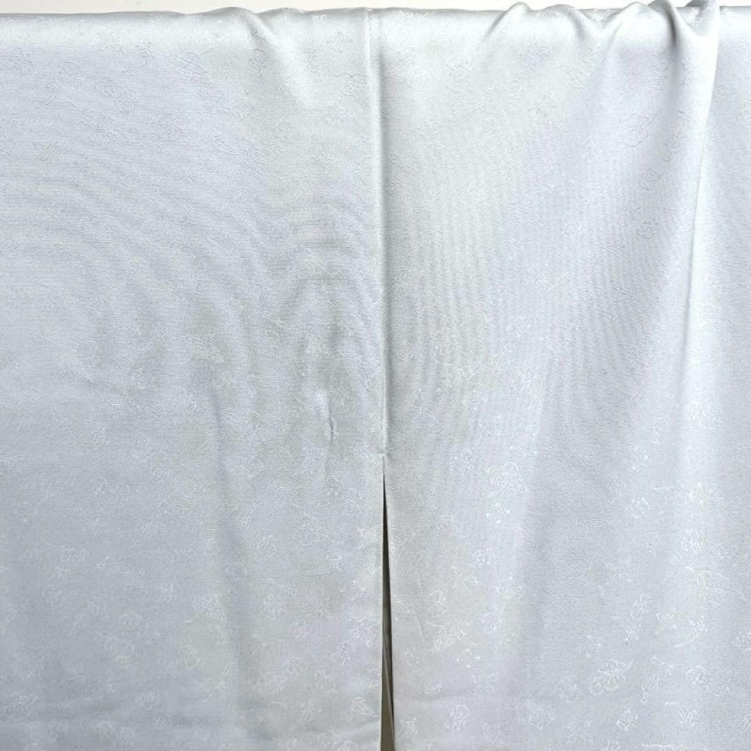 訪問着　刺繍　流水　撫子　芝草　蝶　菊　鱗　鹿の子　紋無し　着物　044k d