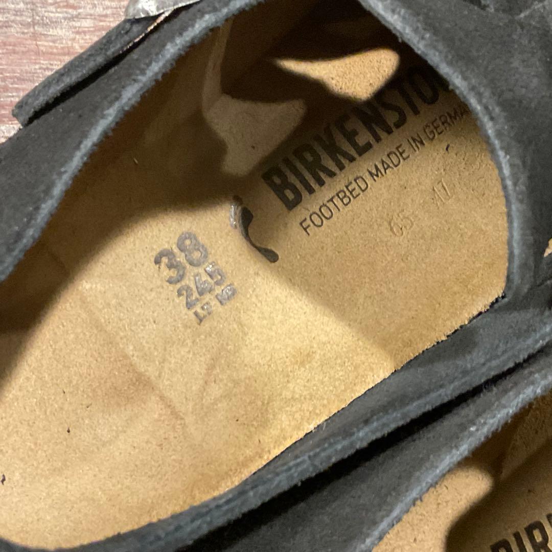 極美品！ビルケンシュトック ロンドン LONDON スエード ブラック 38