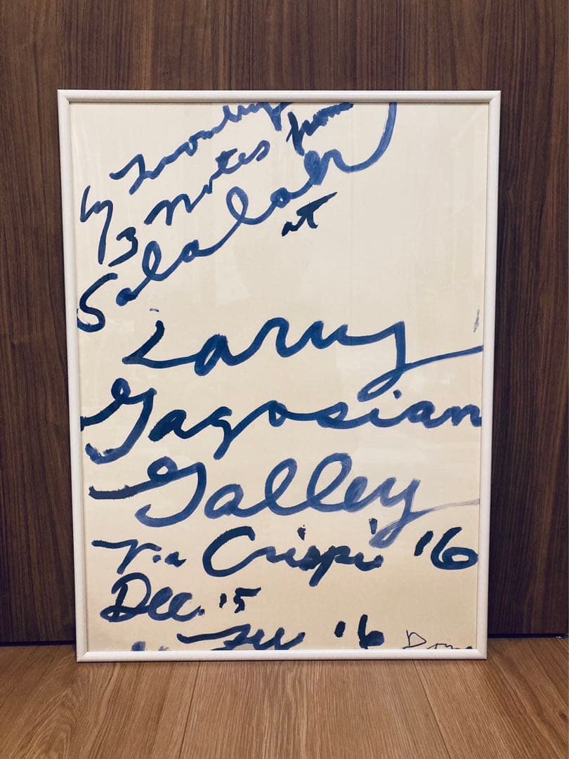 デッドストック正規品Cy Twombly サイトゥオンブリー 特徴額装済ポスター