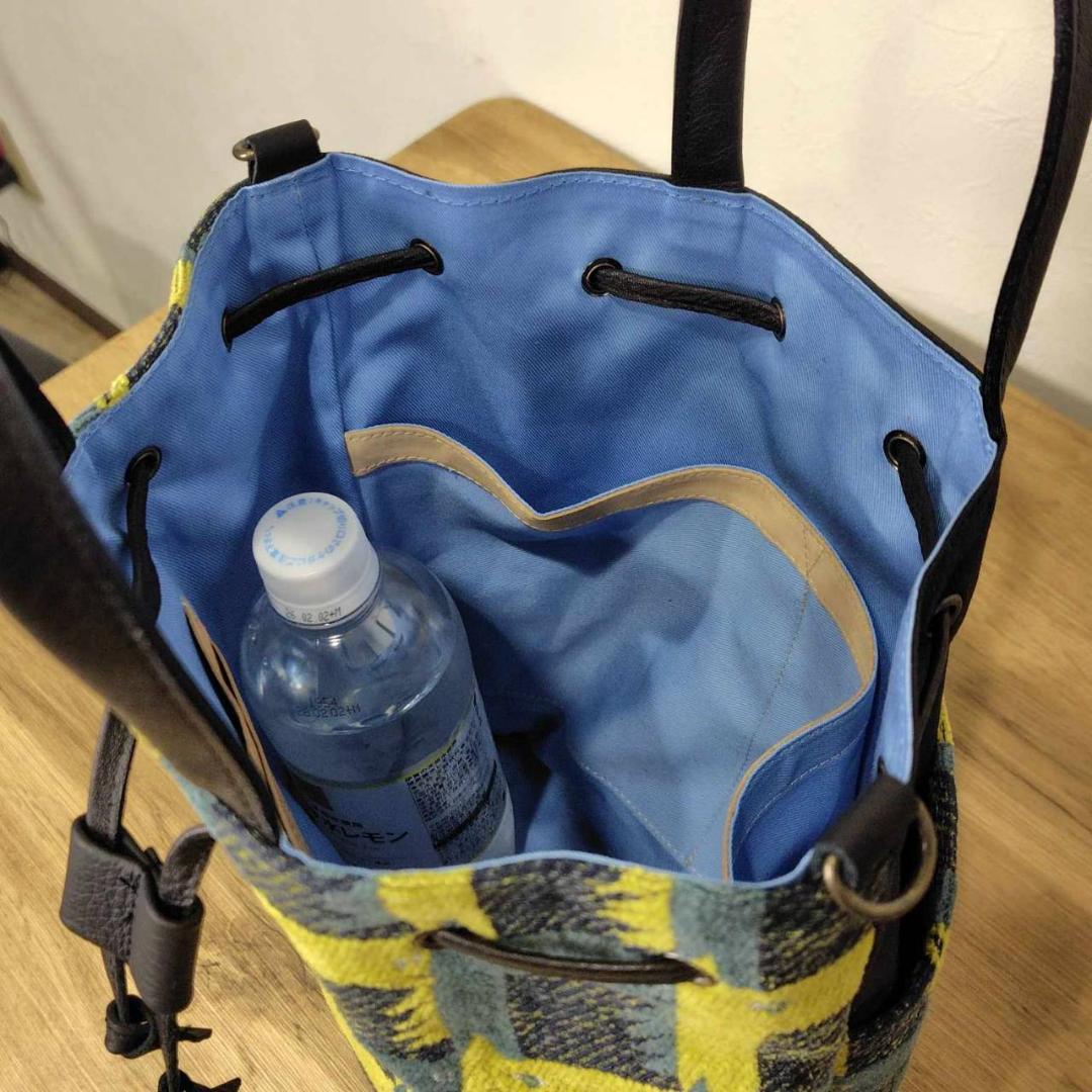 【ゆきんこ】/thoroughbredサラブレットネイビー/巾着Lサイズショル