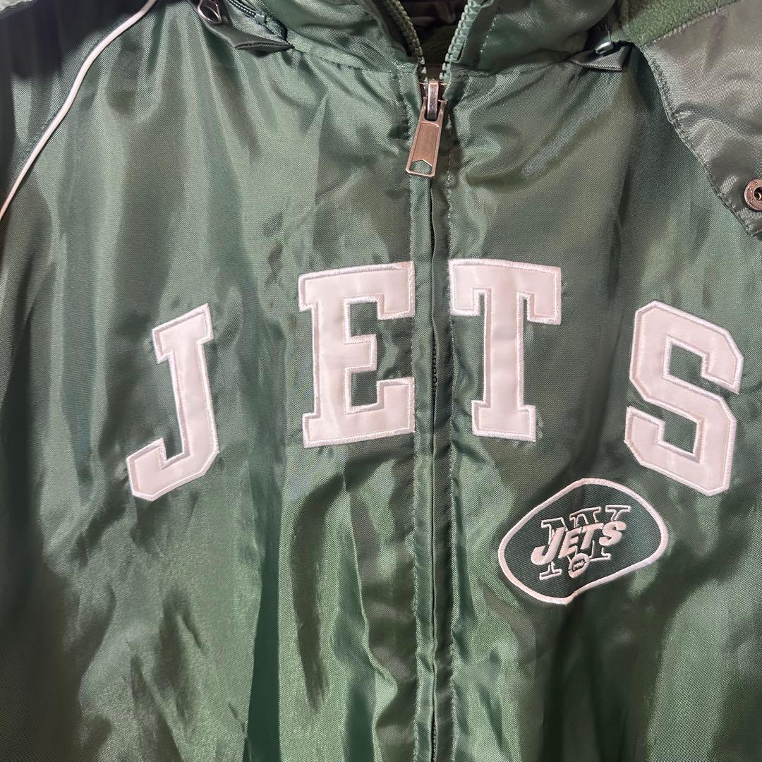 NY ジェッツJETS フード付きダウンジャケット NFL ゴッサムグリーン