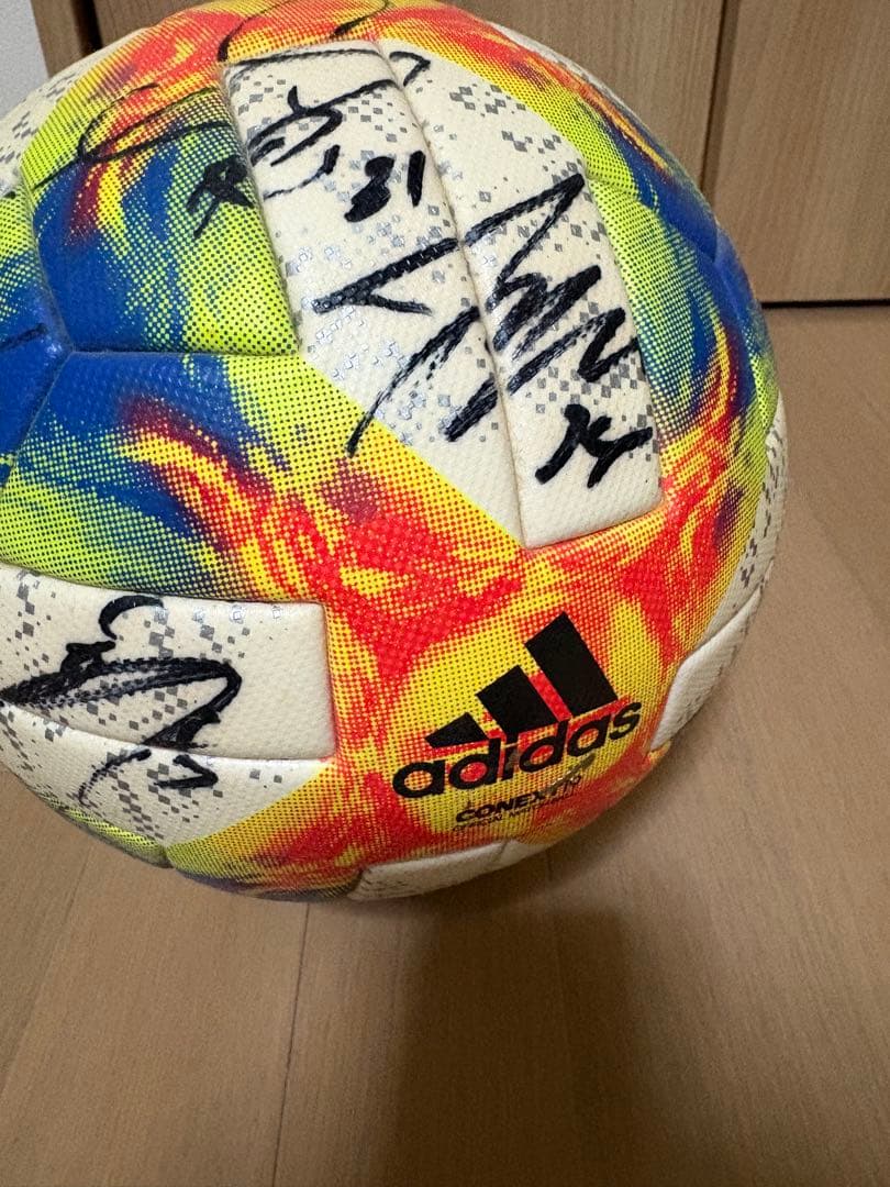 Jリーグ公式試合球 2019年　コネクト　京都サンガ　実使用　サイン入り