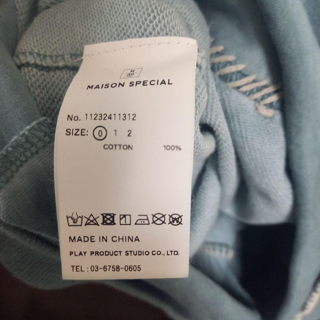 MAISON SPECIAL ブルー スウェット00 人気TAKATO着用