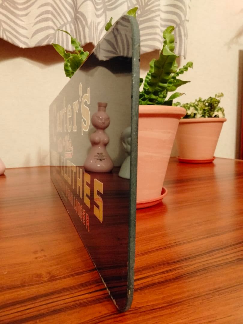 非売品 ビンテージ Carter's 店舗用 ステンドグラス アドバタイジング