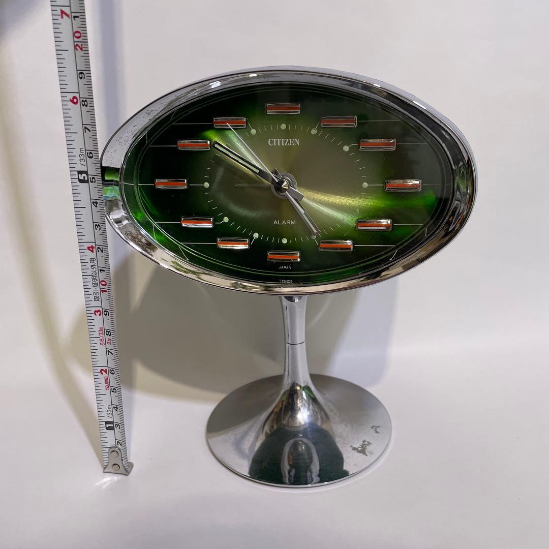 シチズンcitizen置き時計　レトロ　スペースエイジ