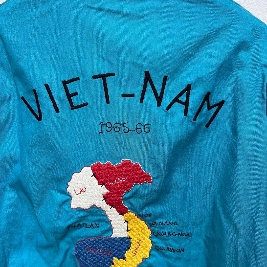 ビームスボーイ ベトジャン ターコイズブルー 刺繍 龍 虎 テーラー東洋