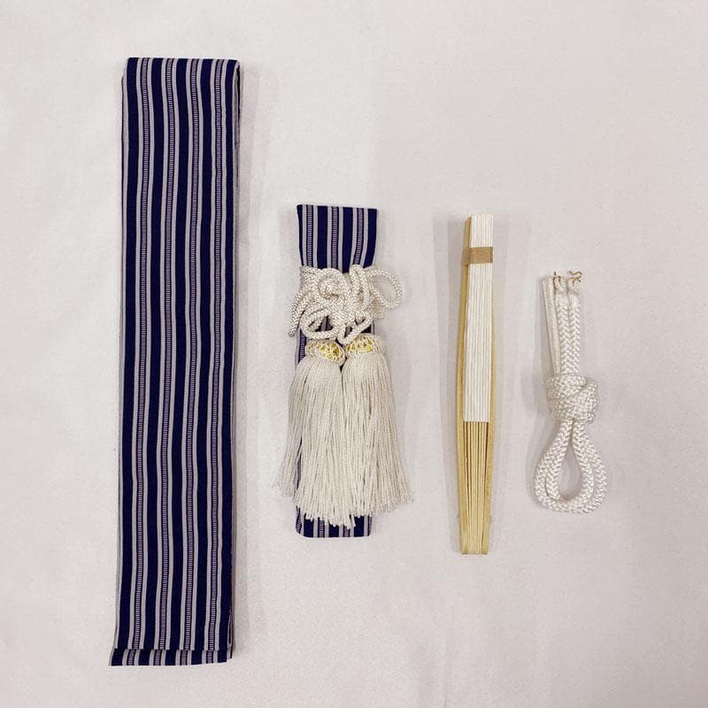 509ab47◎七五三 五歳 男児 着物&羽織&袴&角帯&長襦袢 亀甲 濃藍◎