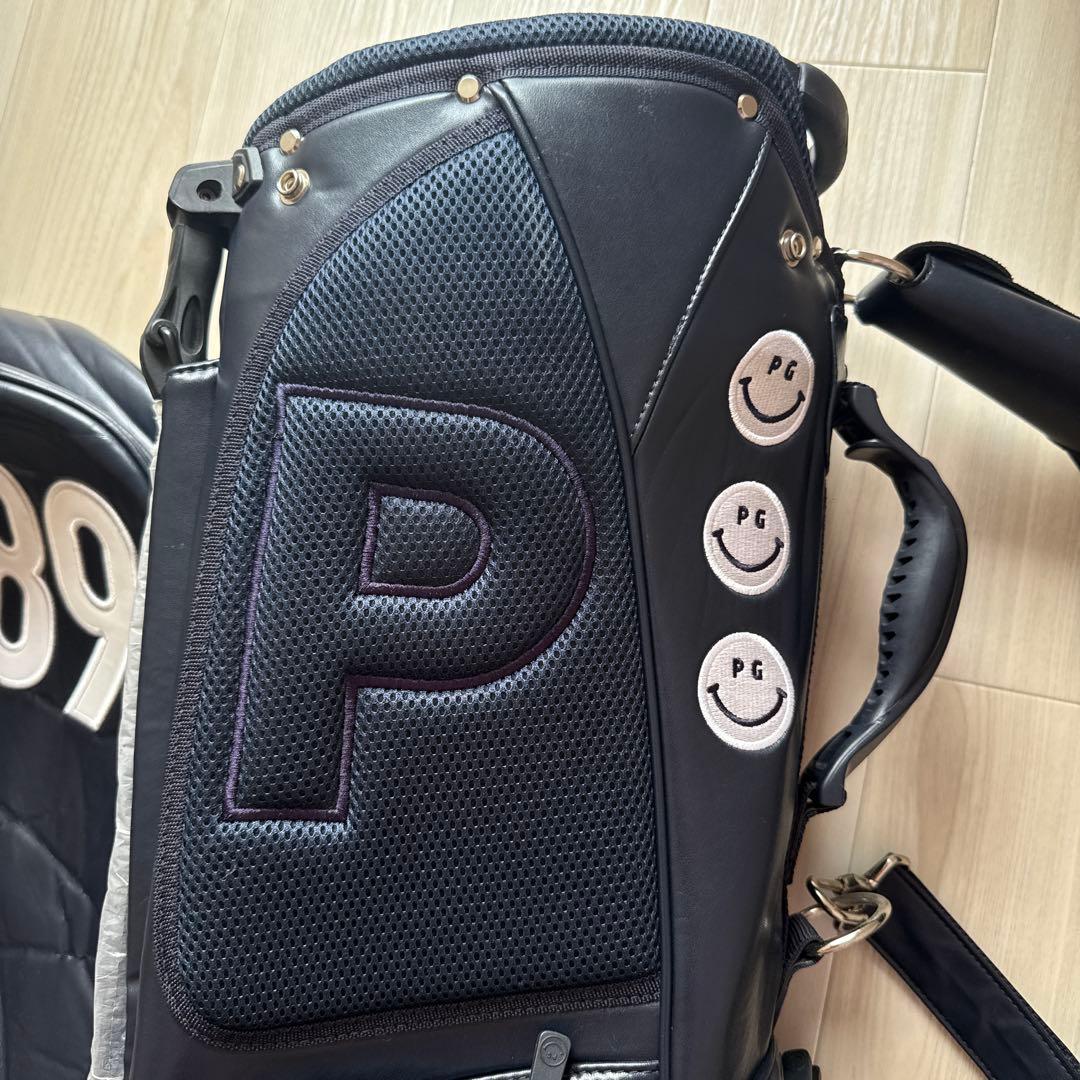 パーリーゲイツ　キャディバッグ　ショルダー式　スタンド式　紺　ネイビー　ゴルフ