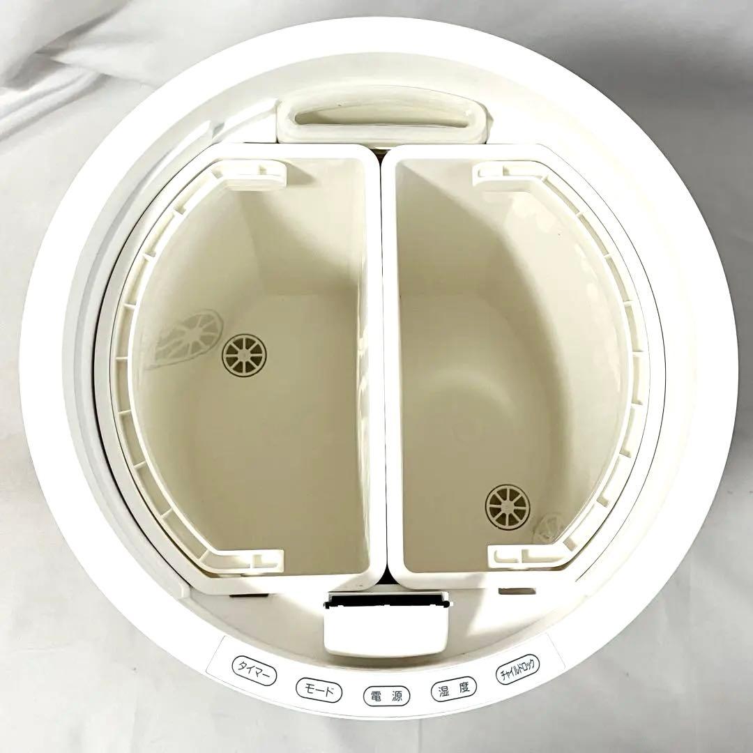 【美品】 山善 スチーム式 加湿器 KSF-M1001(W) ホワイト 加湿機