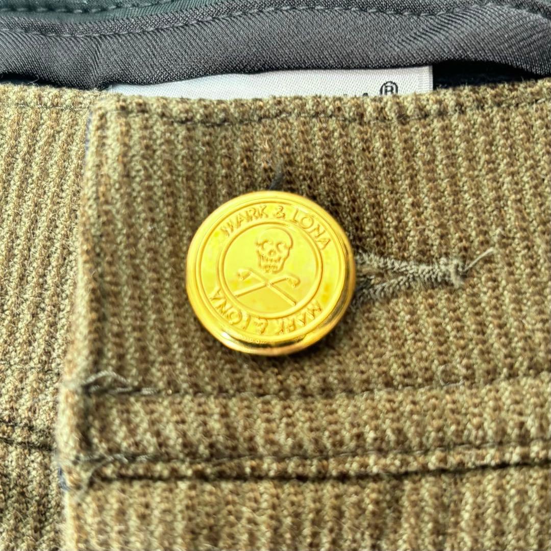 MARK & LONA マークアンドロナ ゴルフ　裏起毛 コーデュロイパンツ