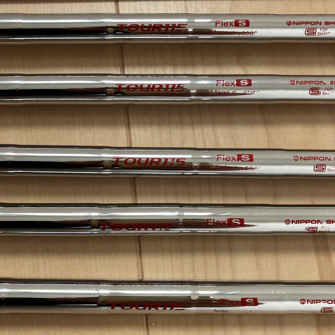 モーダス115Sアイアンシャフト5本（6〜P）