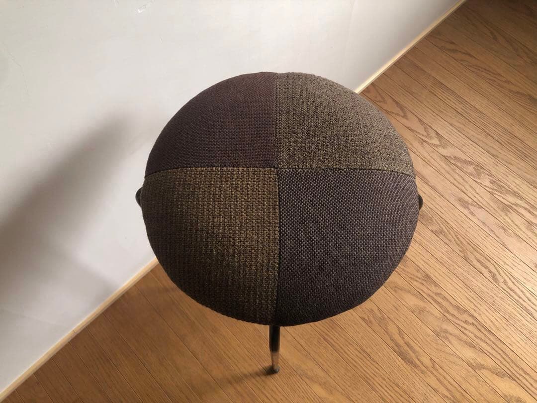 古家具 鉄無垢フレーム パッチワーク ハイスツール カウンターチェア ① 北欧