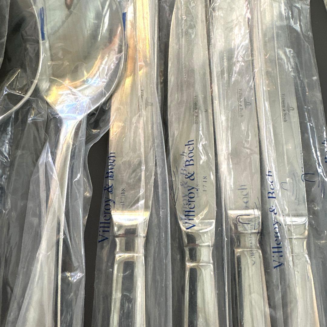 値下美品未使用villeroy&boch ビレロイ&ボッホフォークナイフスプーン