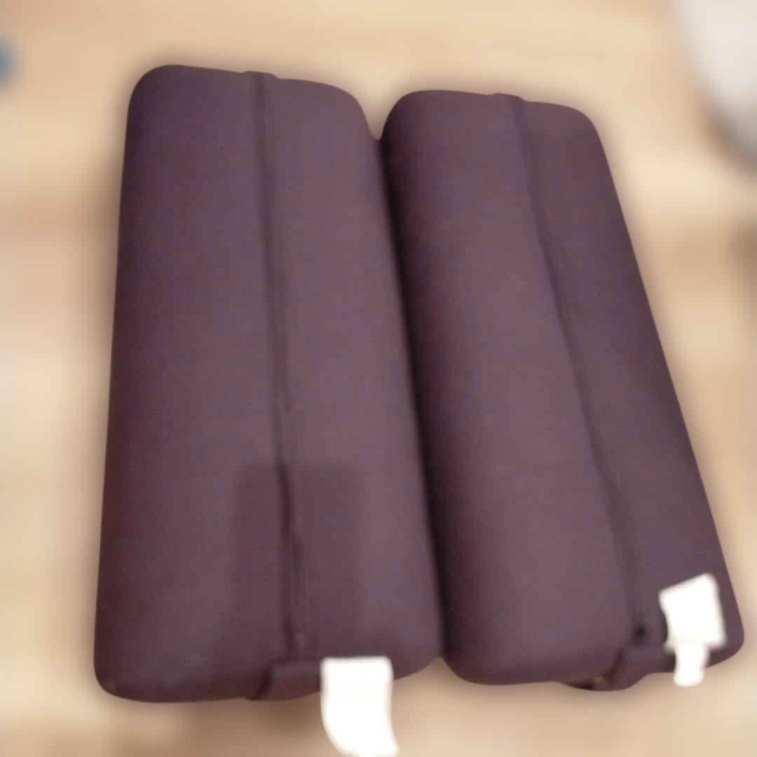 ダークパープル ヨガボルスター 100%コットン 2個セット