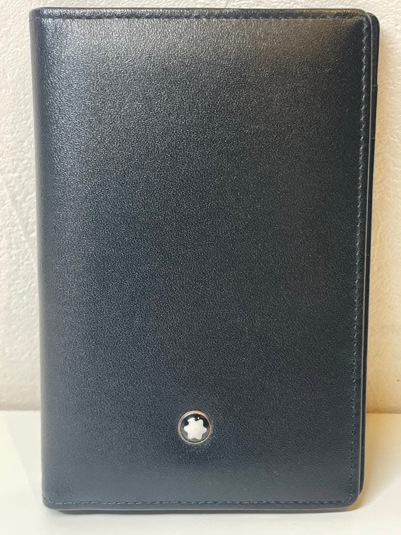 【新品未使用】Montblanc ブラックレザー 名刺入れ