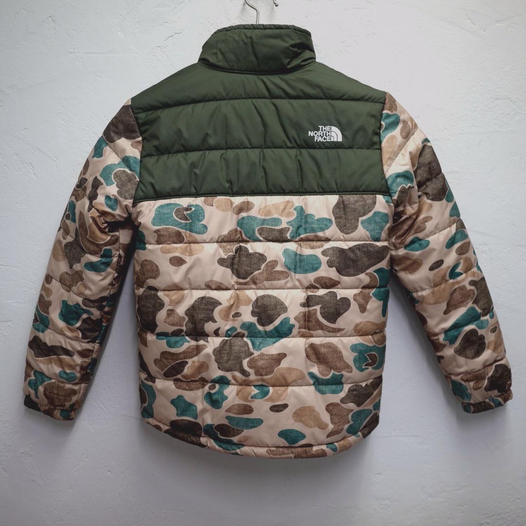 ノースフェイス リバーシブル キルティング ボア ジャケット キッズ S 古着