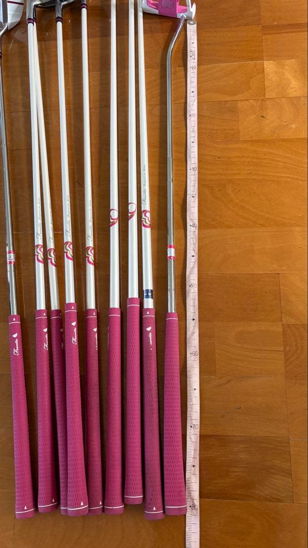 レディース ゴルフクラブセット ホワイト ピンク