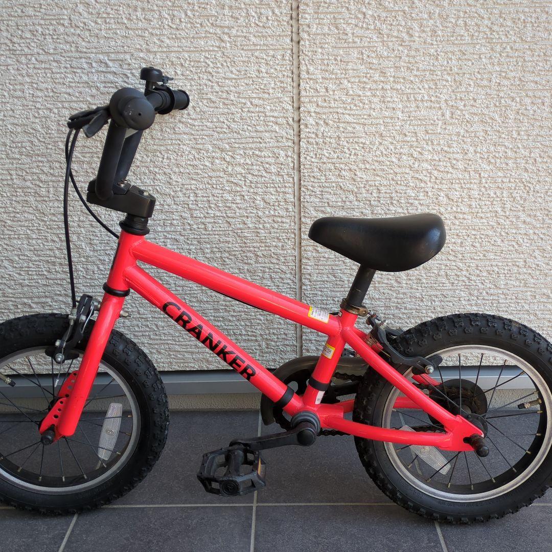 【かゆりぱ】CRANKER キッズバイク 14 赤