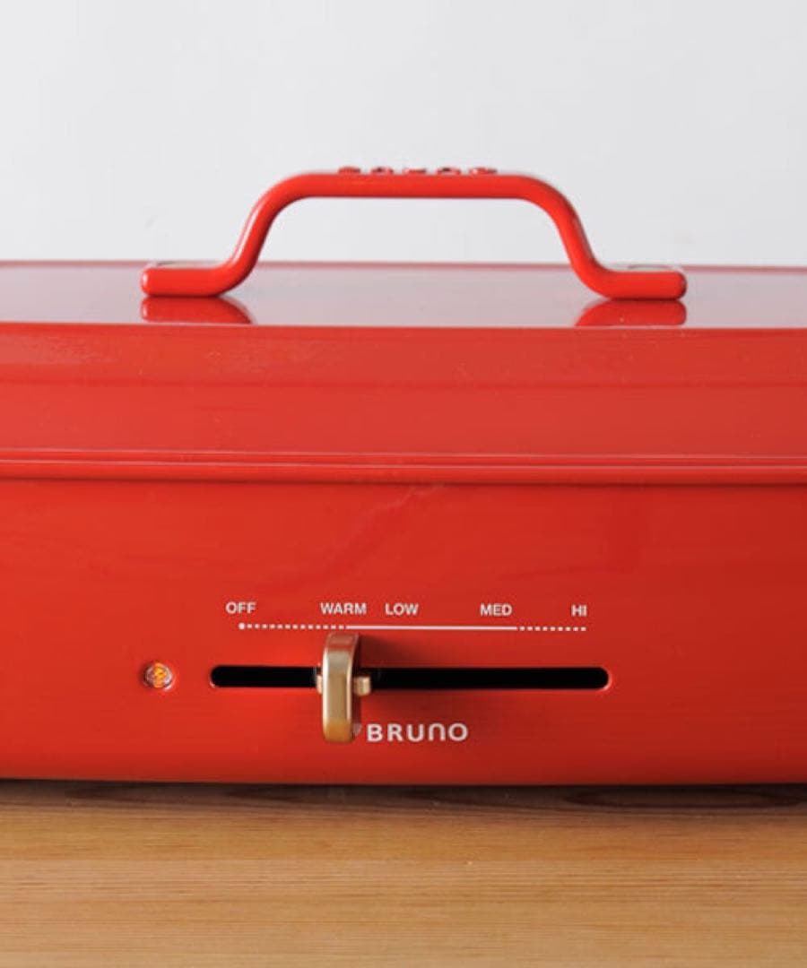 BRUNO ホットプレート グランデサイズ レッド 250度