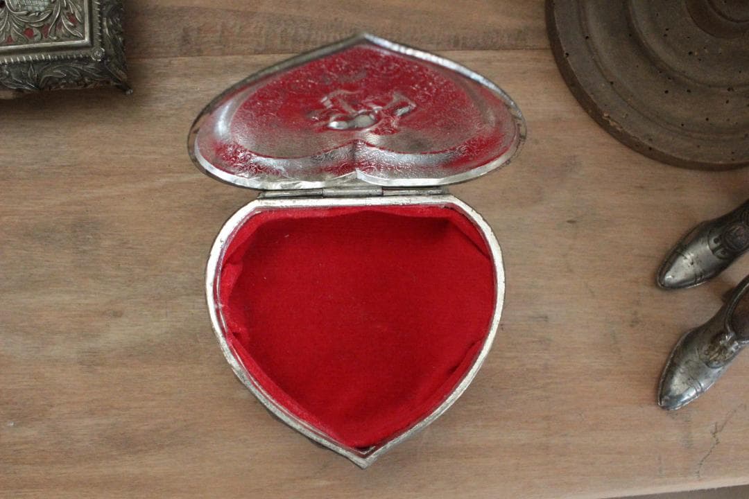 装飾ジュエリーボックス・天使ハート/フランスアンティーク