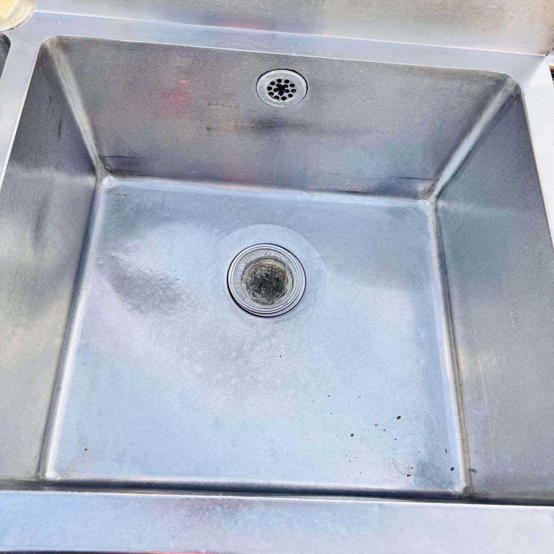 業務用 ステンレス 2槽シンク 流し台 幅100×奥行60×高さ94cm 厨房用