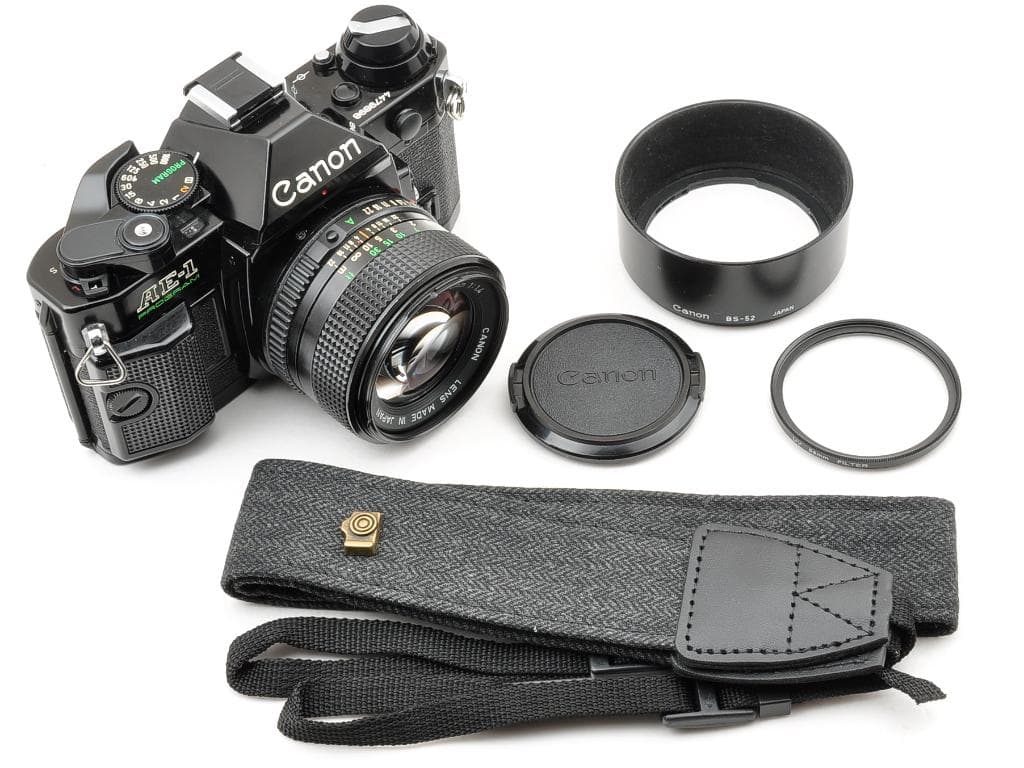 キヤノン AE-1 PROGRAM ブラック NFD 50mm f1.4 完動品