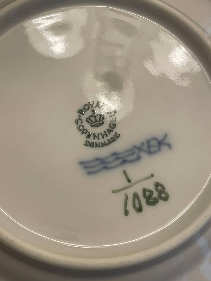 ロイヤルコペンハーゲン ブルーフルーテッド フルレース プレート 15cm