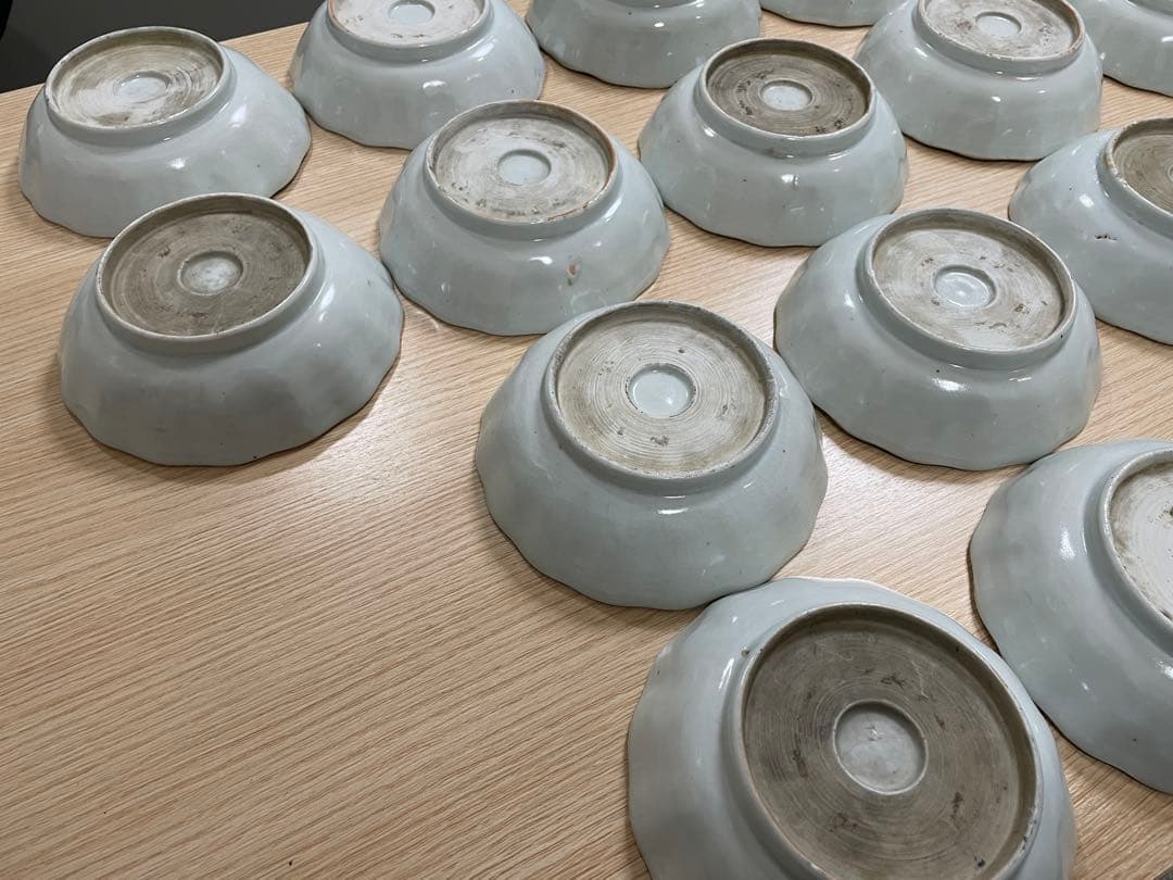 染付 なます皿 古伊万里 古美術 古道具 アンティーク 18枚 まとめ