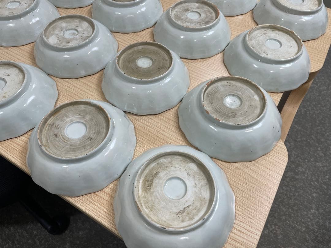 染付 なます皿 古伊万里 古美術 古道具 アンティーク 18枚 まとめ