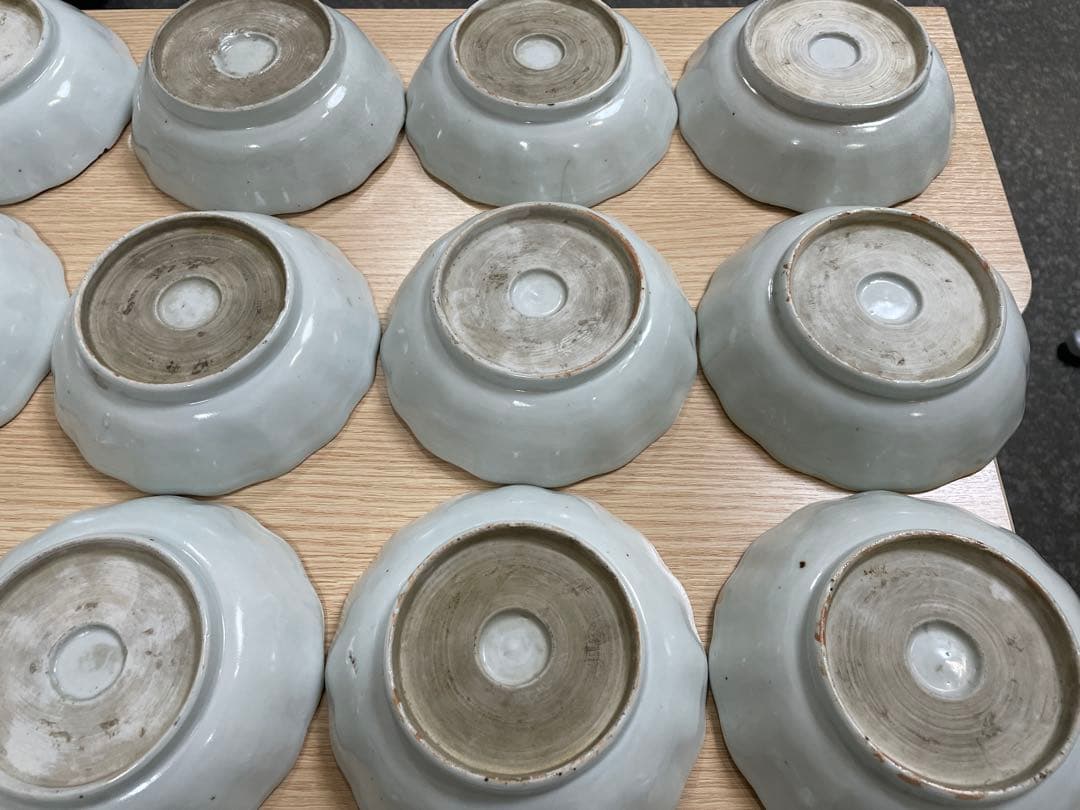 染付 なます皿 古伊万里 古美術 古道具 アンティーク 18枚 まとめ